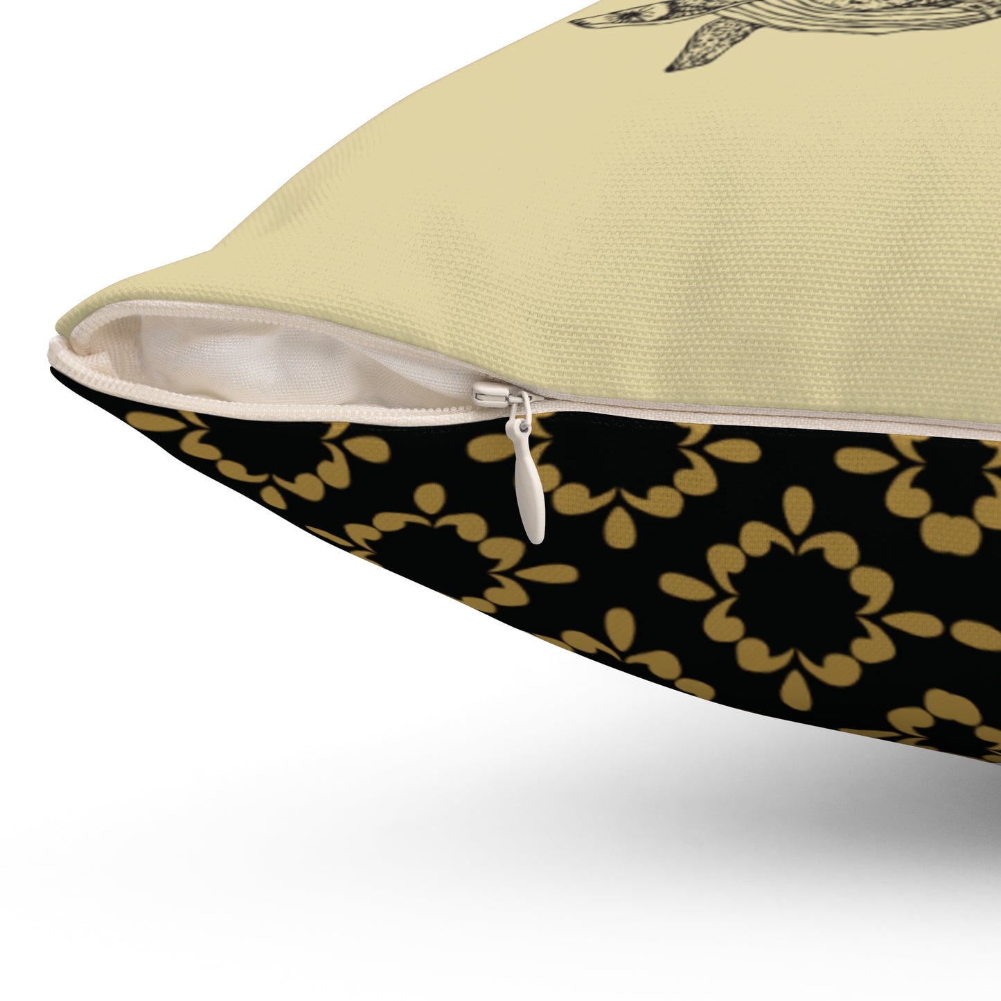 Cape Town Landscape & Whale Throw Pillow Spun Polyester Square Pillow